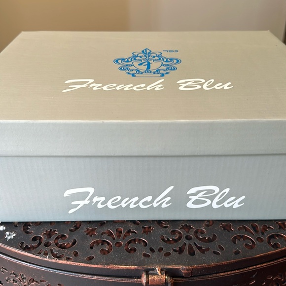 French Blu Black & White Plaid  Kitten Heel Bootie size 39 - Picture 9 of 12